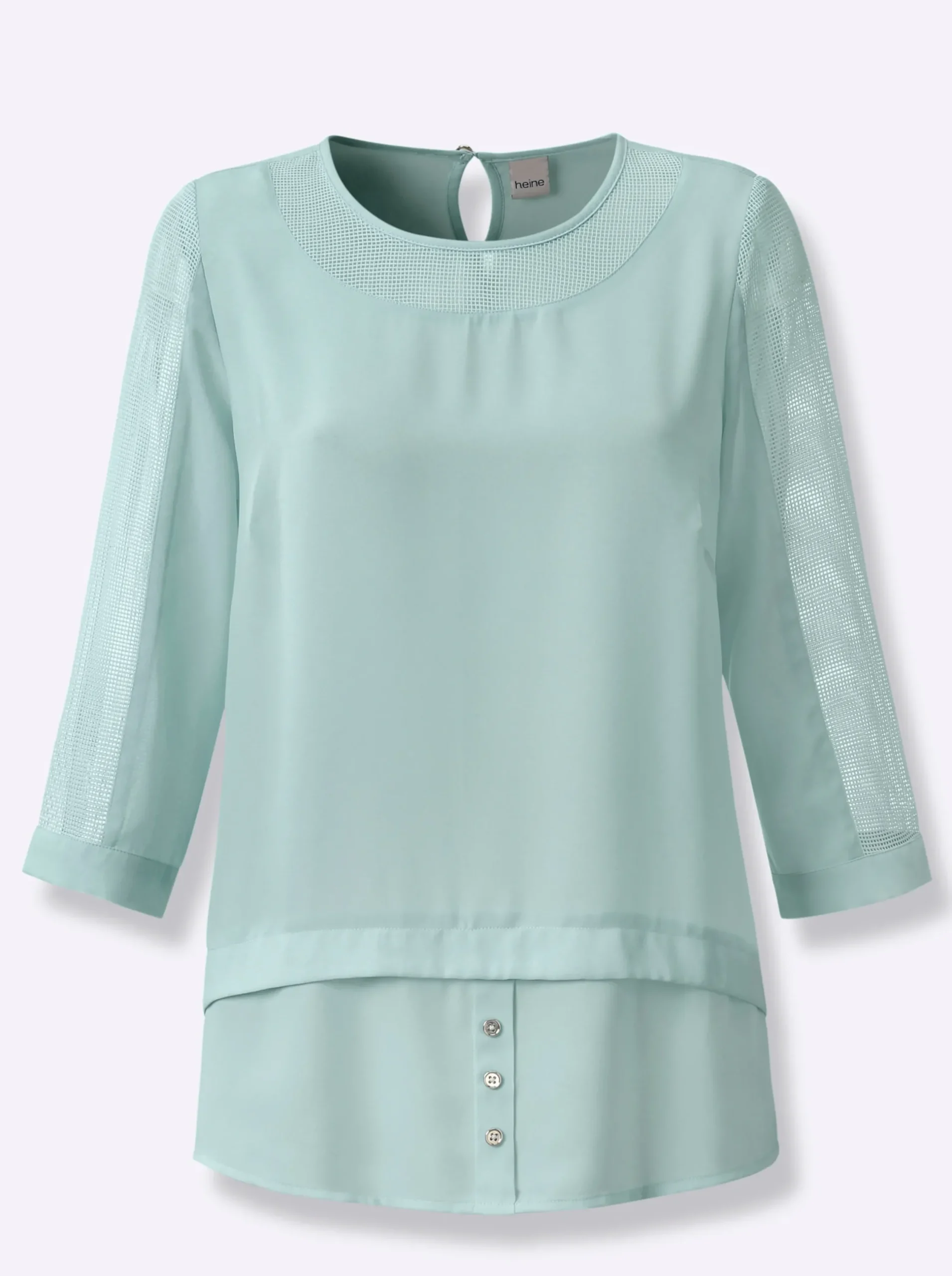 Blusen|heine 2-in-1-Bluse kalkmint