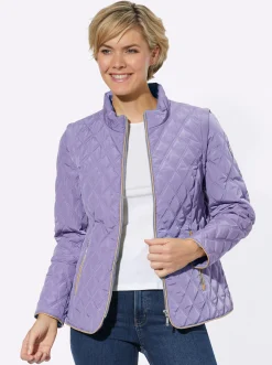 Jacken| 2-in-1-Jacke mit Rautensteppung lavendel