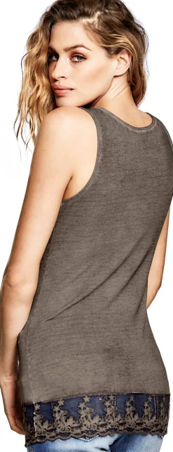 Shirts|heine 2-in-1-Shirt mit Schal sand