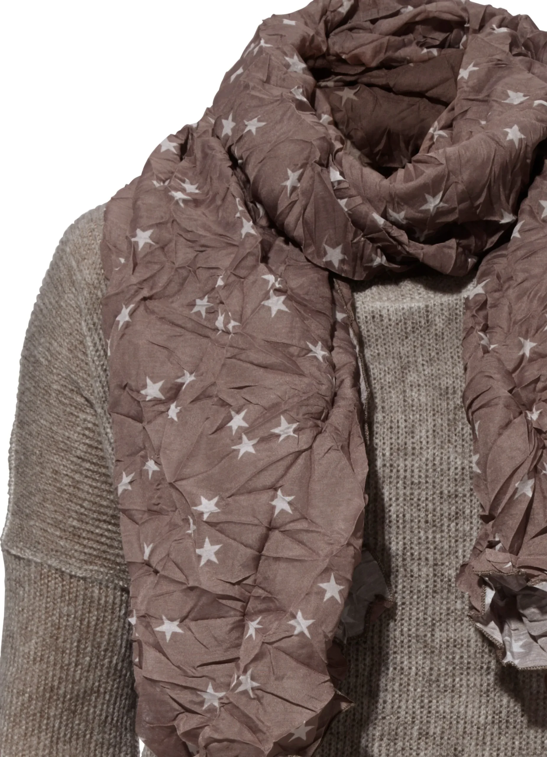 Shirts|heine 2-in-1-Shirt mit Schal sand