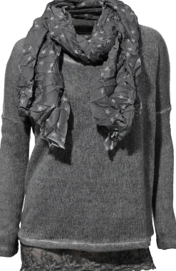 Shirts|heine 2-in-1-Shirt mit Schal grau