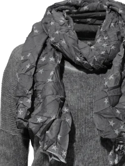 Shirts|heine 2-in-1-Shirt mit Schal grau
