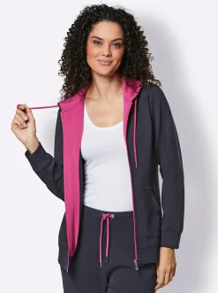 Homewear|Homewear|CREATION L PREMIUM Jacke marine-fuchsia