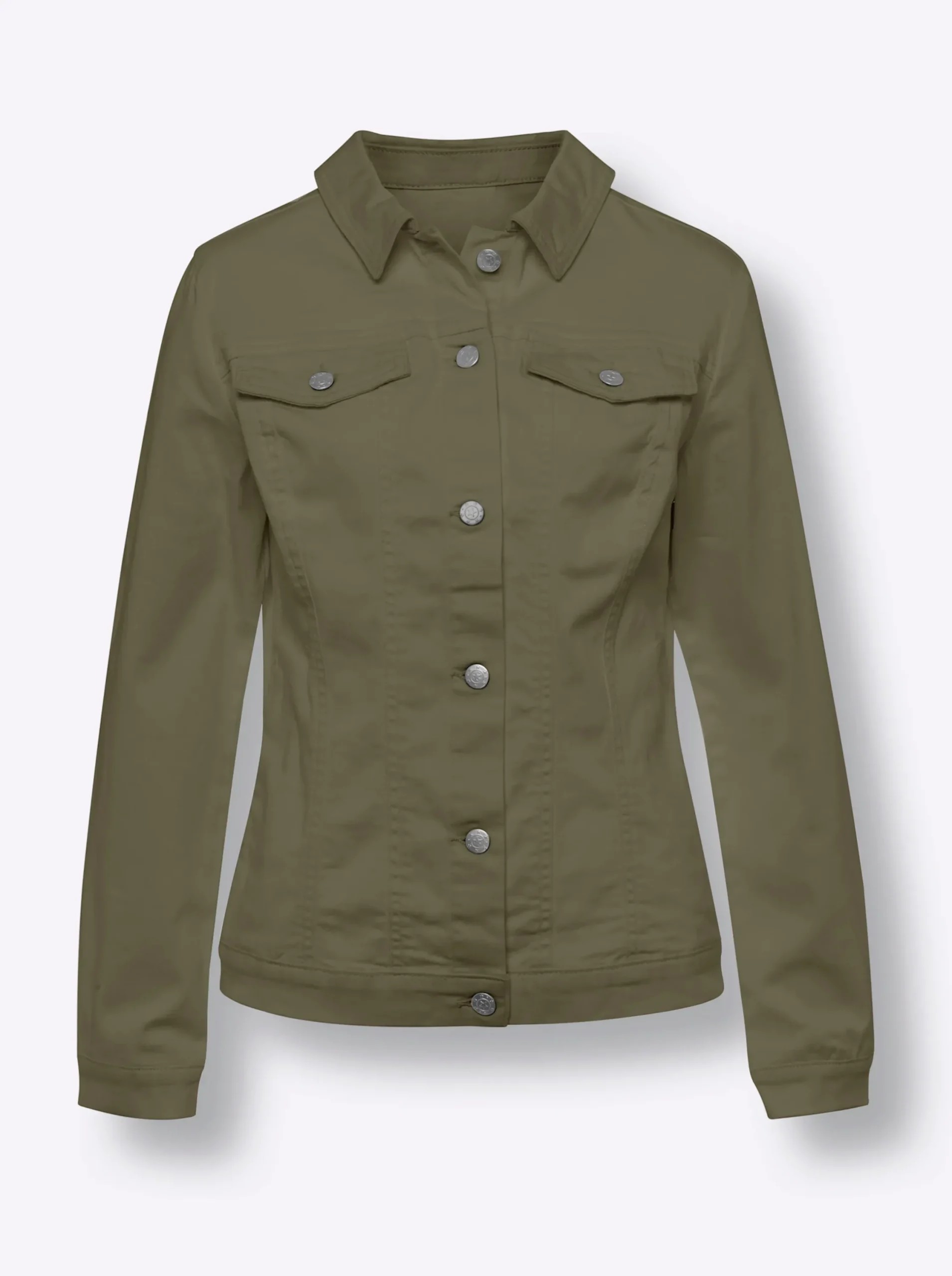 Jacken|heine Jacke mit Hemdkragen khaki