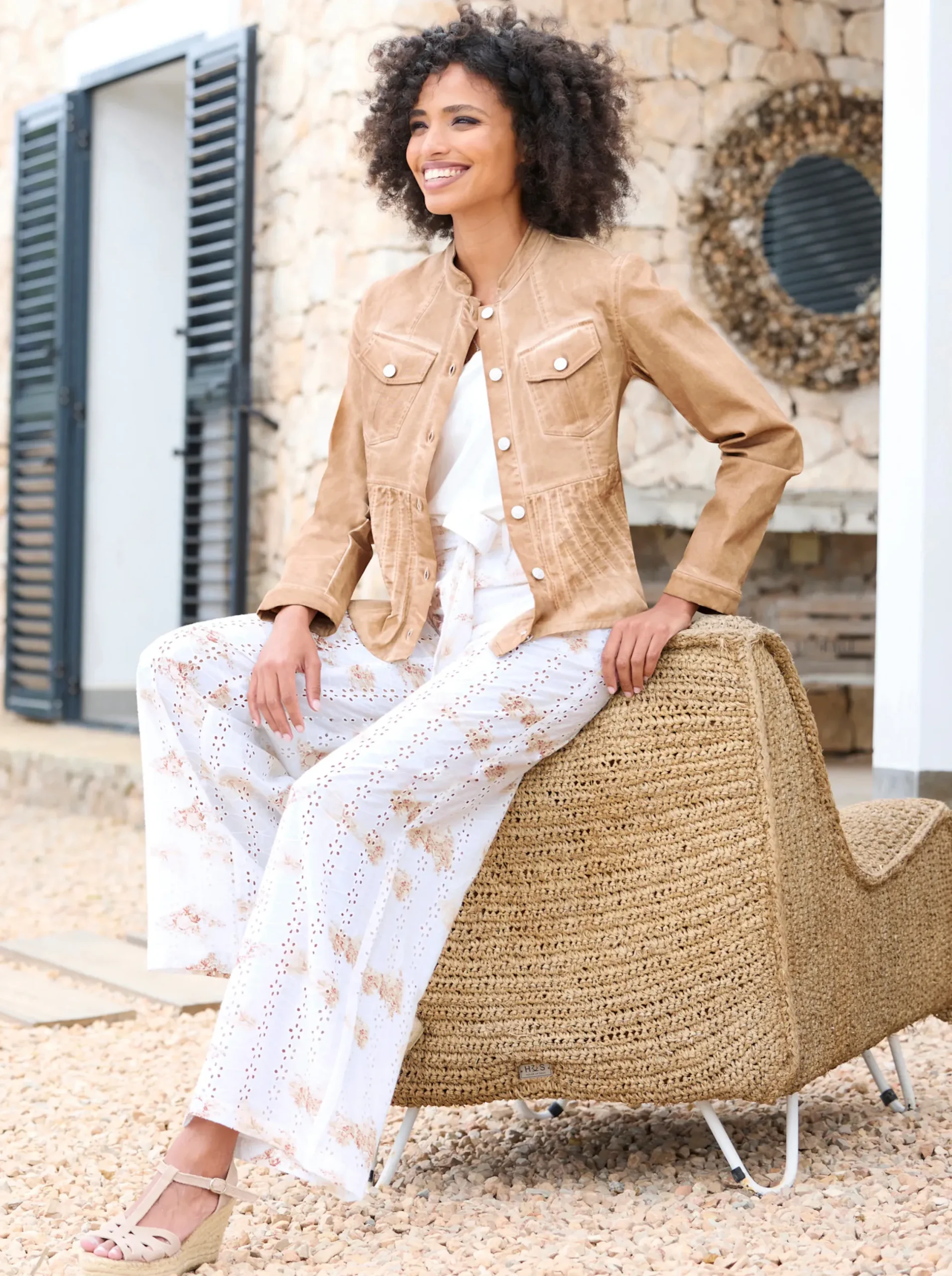 Blazer|heine Jackenblazer mit Schößchen camel
