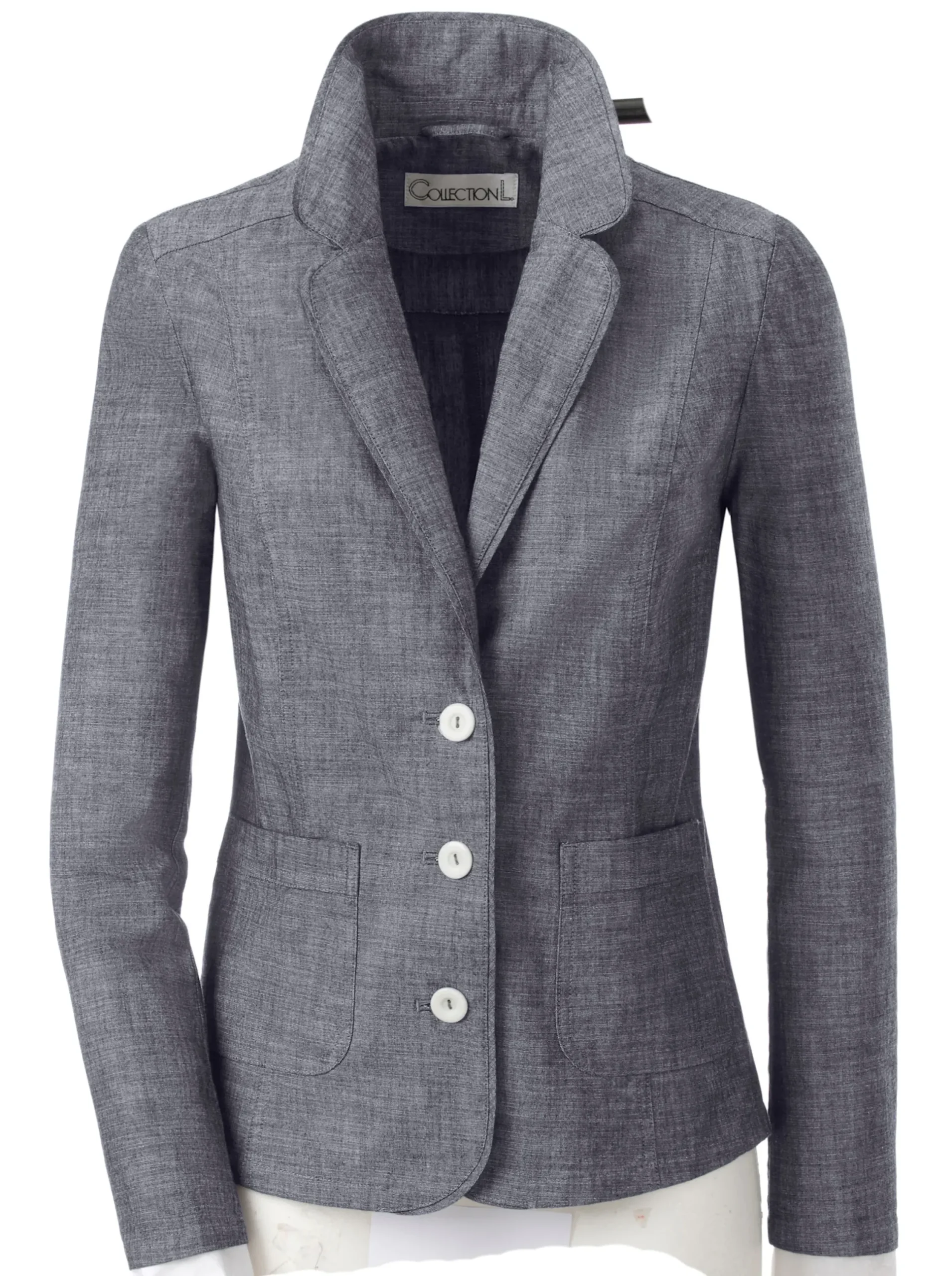 Blazer| Jackenblazer mit Schulterpolstern marine