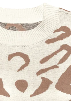 Pullover|LASCANA Jacquardpullover creme-camelfarben