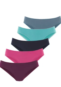 Unterhosen|LASCANA Jazz-Pants Slips aubergine,pink,navy,mint,blau