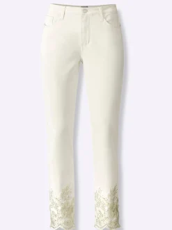 Jeans| 7/8-Jeans ecru