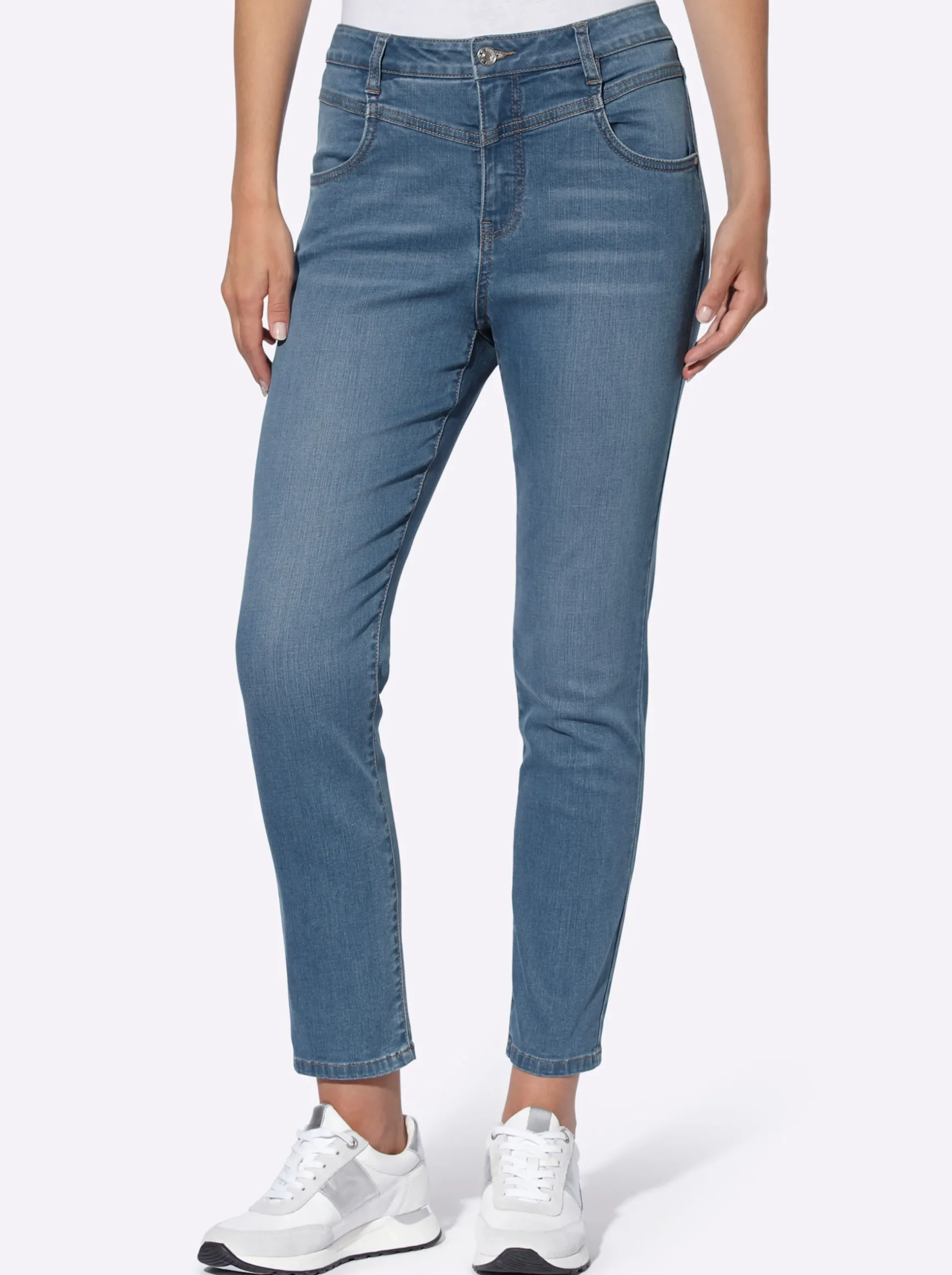 Jeans|heine 7/8-Jeans blue-bleached