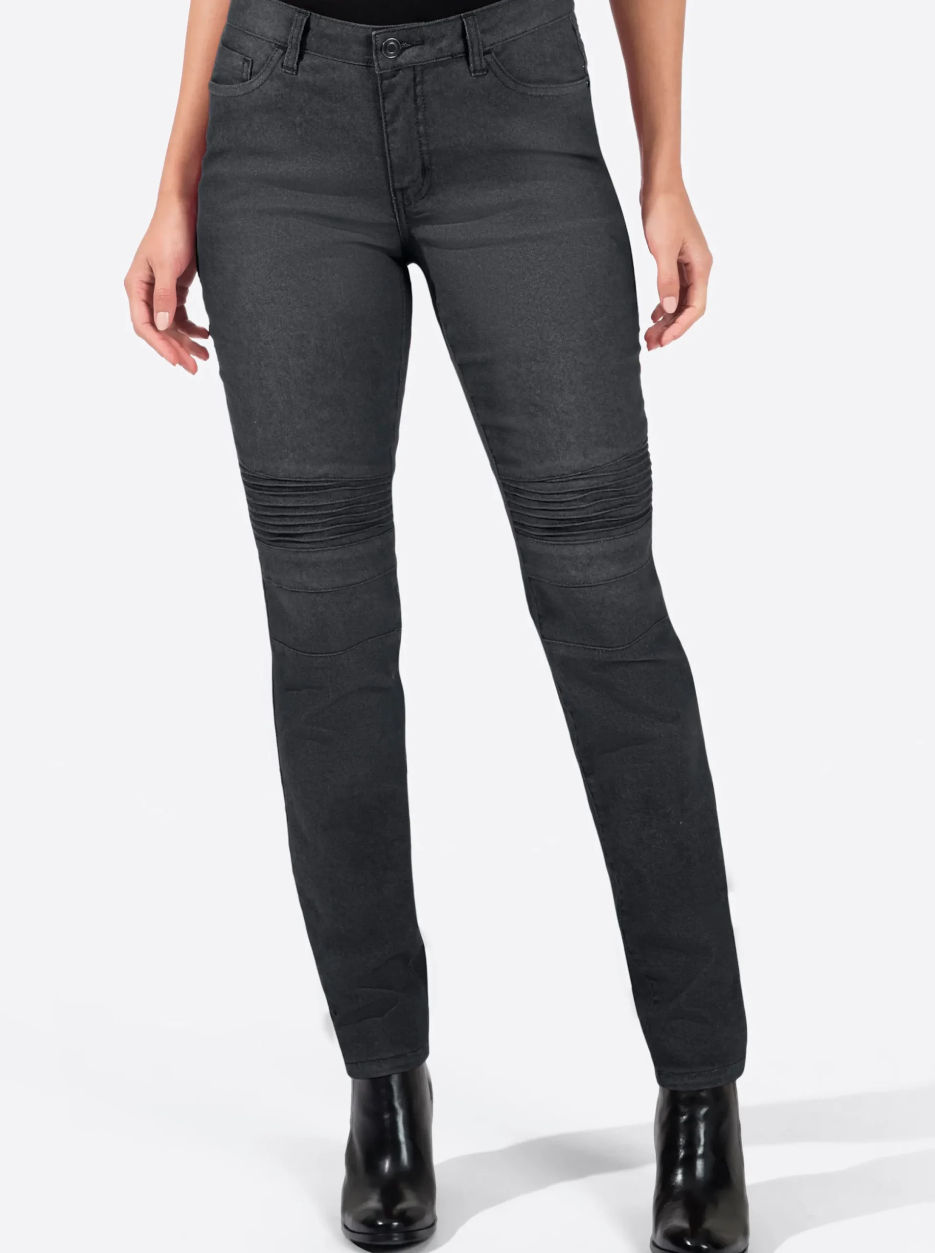Jeans| Jeans im Biesen black-denim