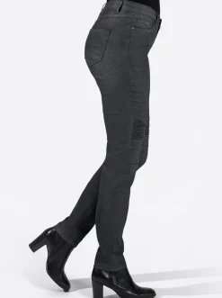 Jeans| Jeans im Biesen black-denim