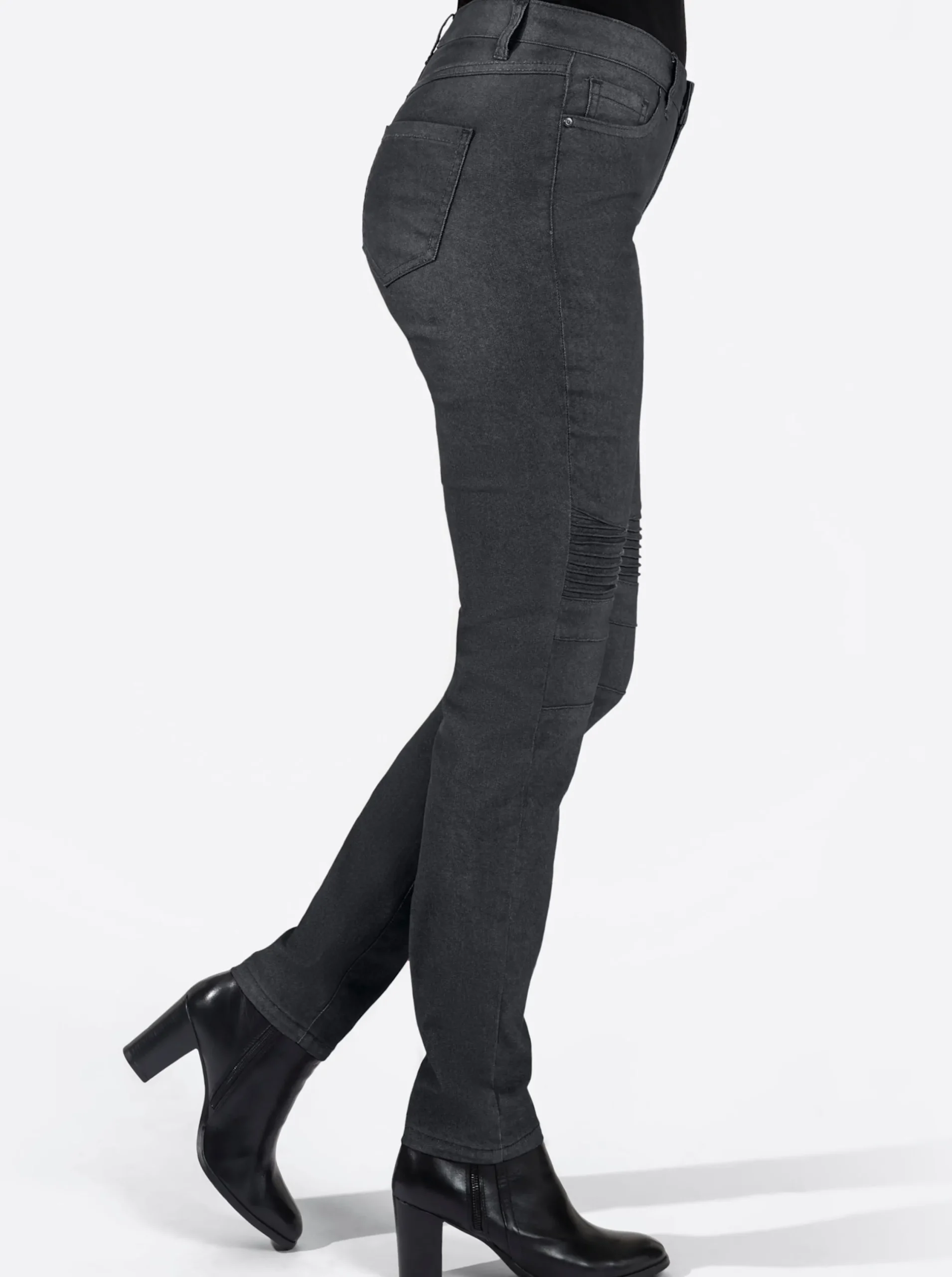 Jeans| Jeans im Biesen black-denim