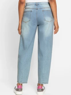 Jeans| Jeans im Mom-Schnitt blue-bleached