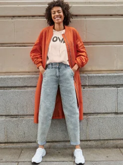 Jeans| Jeans im Mom-Stil blue-bleached