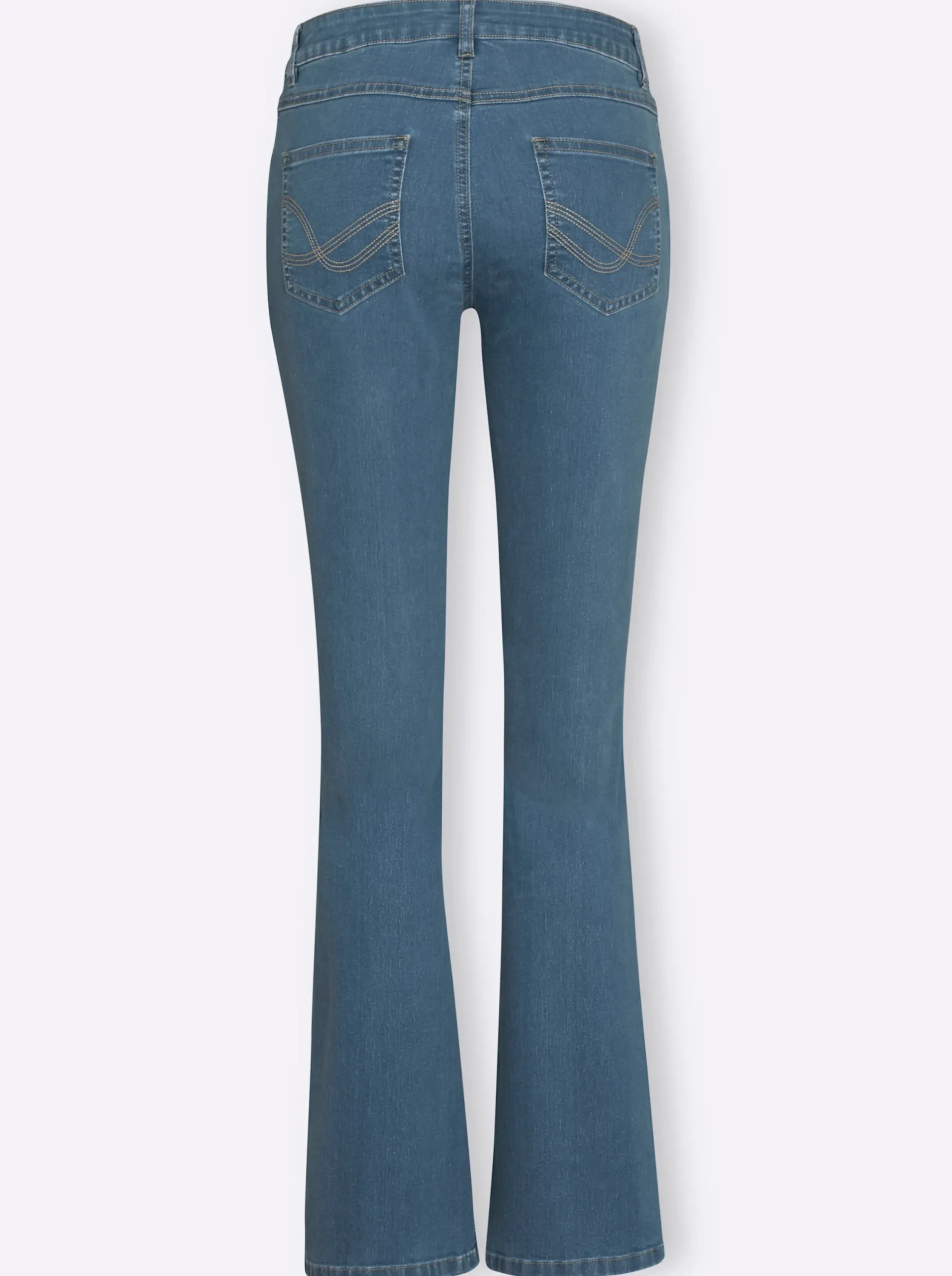 Basics| Jeans in formstabiler Stretch-Qualität blue-bleached