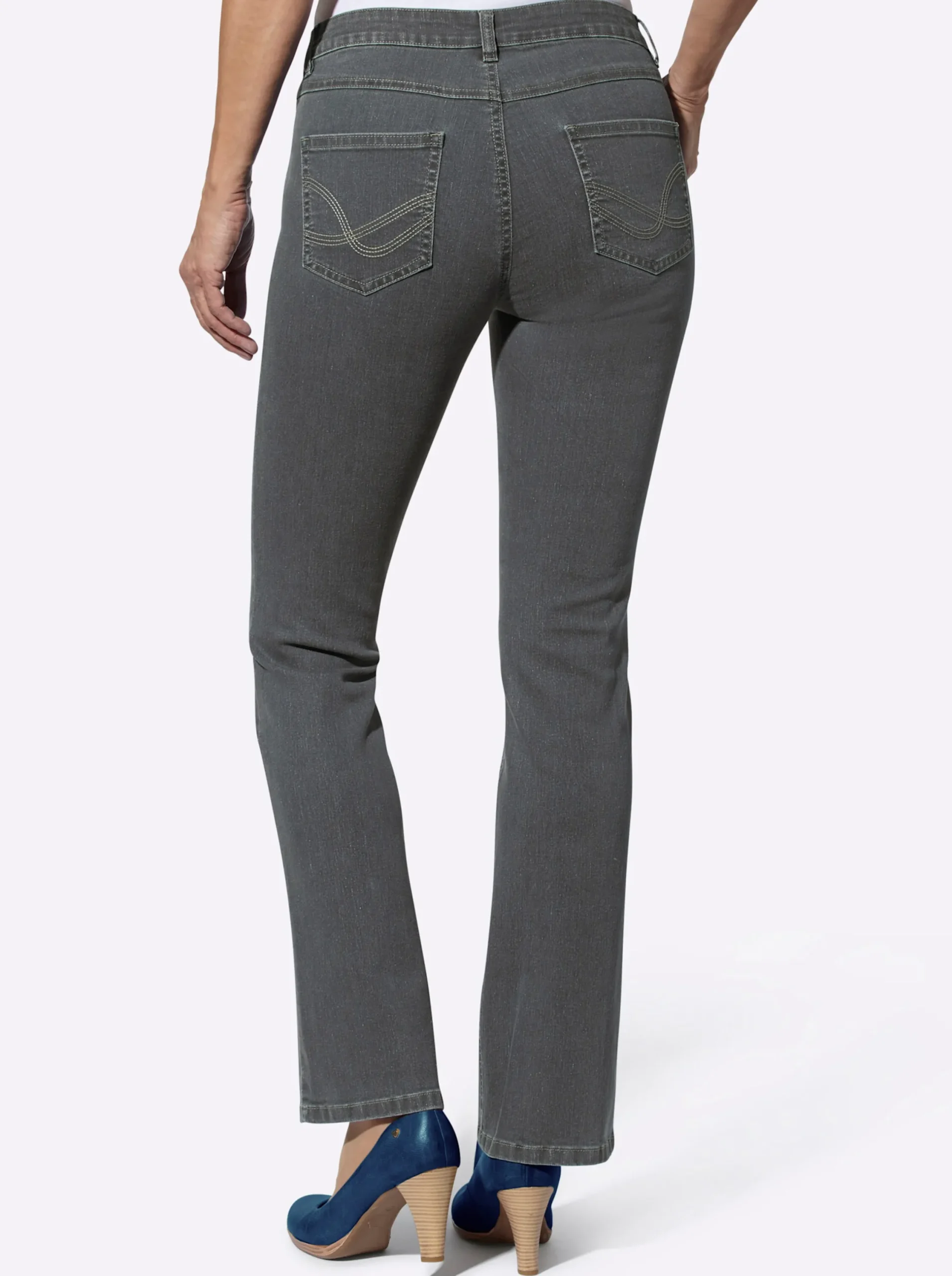 Basics| Jeans in formstabiler Stretch-Qualität grey-denim