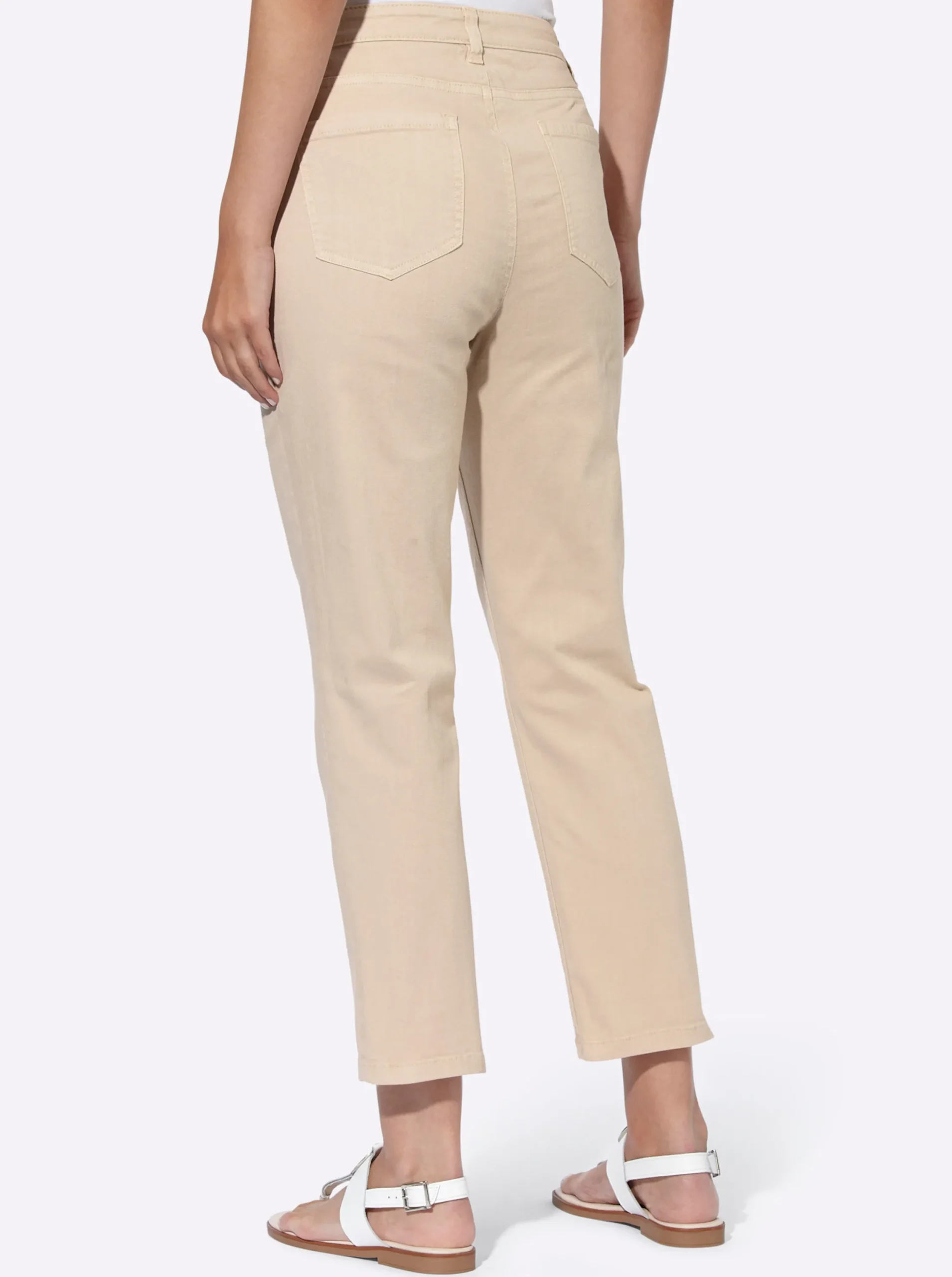 Jeans|heine 7/8-Jeans in Stretch-Qualität sand
