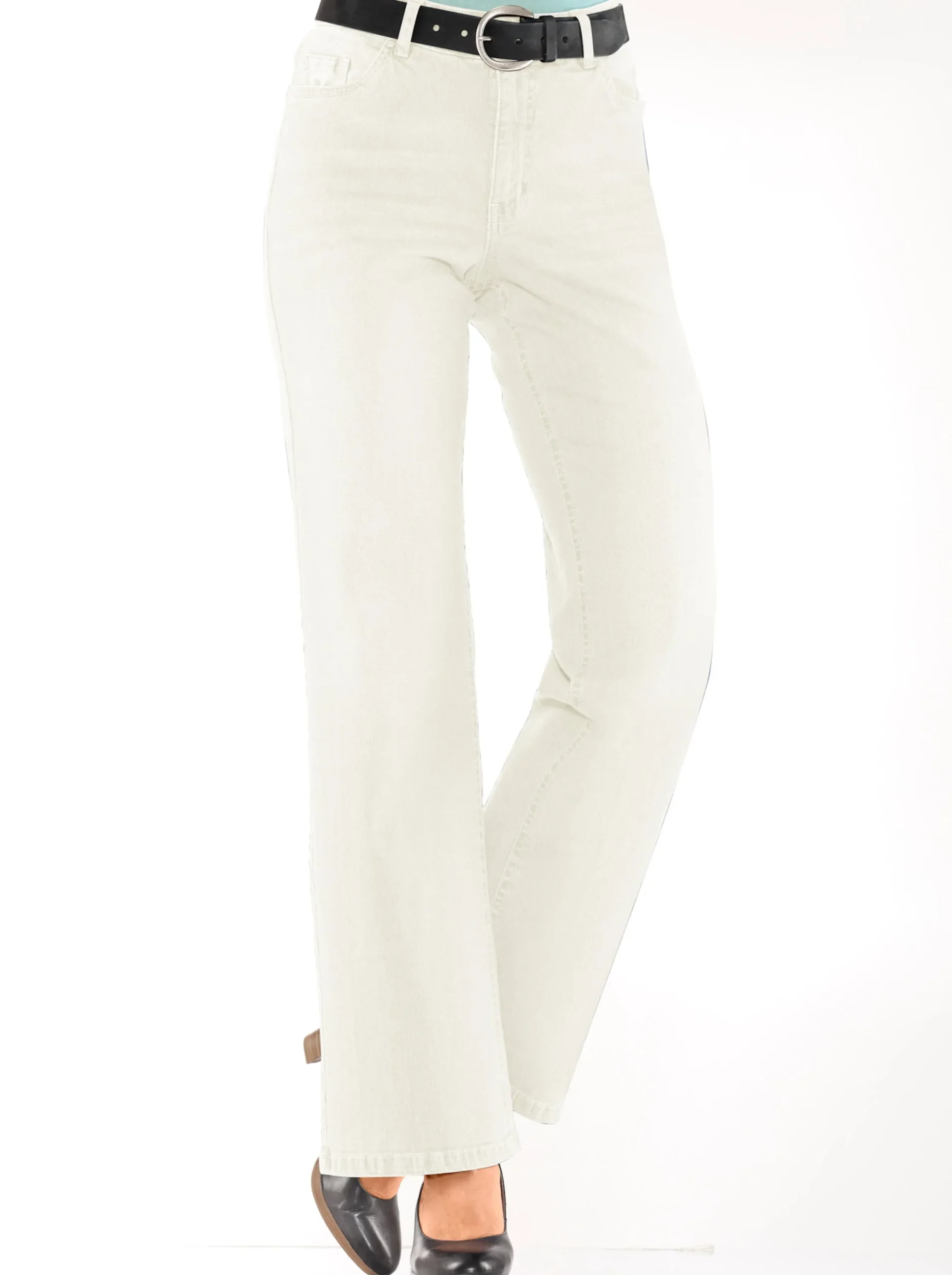 Basics| Jeans mit elastischer Qualität ecru