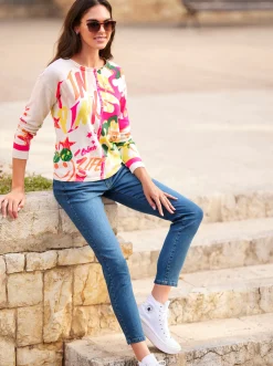Jeans|heine Jeans mit hohem Bund blue-stone-washed