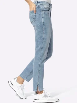 Jeans|heine Jeans mit kleinen Seitenschlitzen bleached