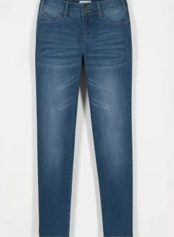 Jeans| Jeans mit Nieten an den Taschen blue-stone-washed