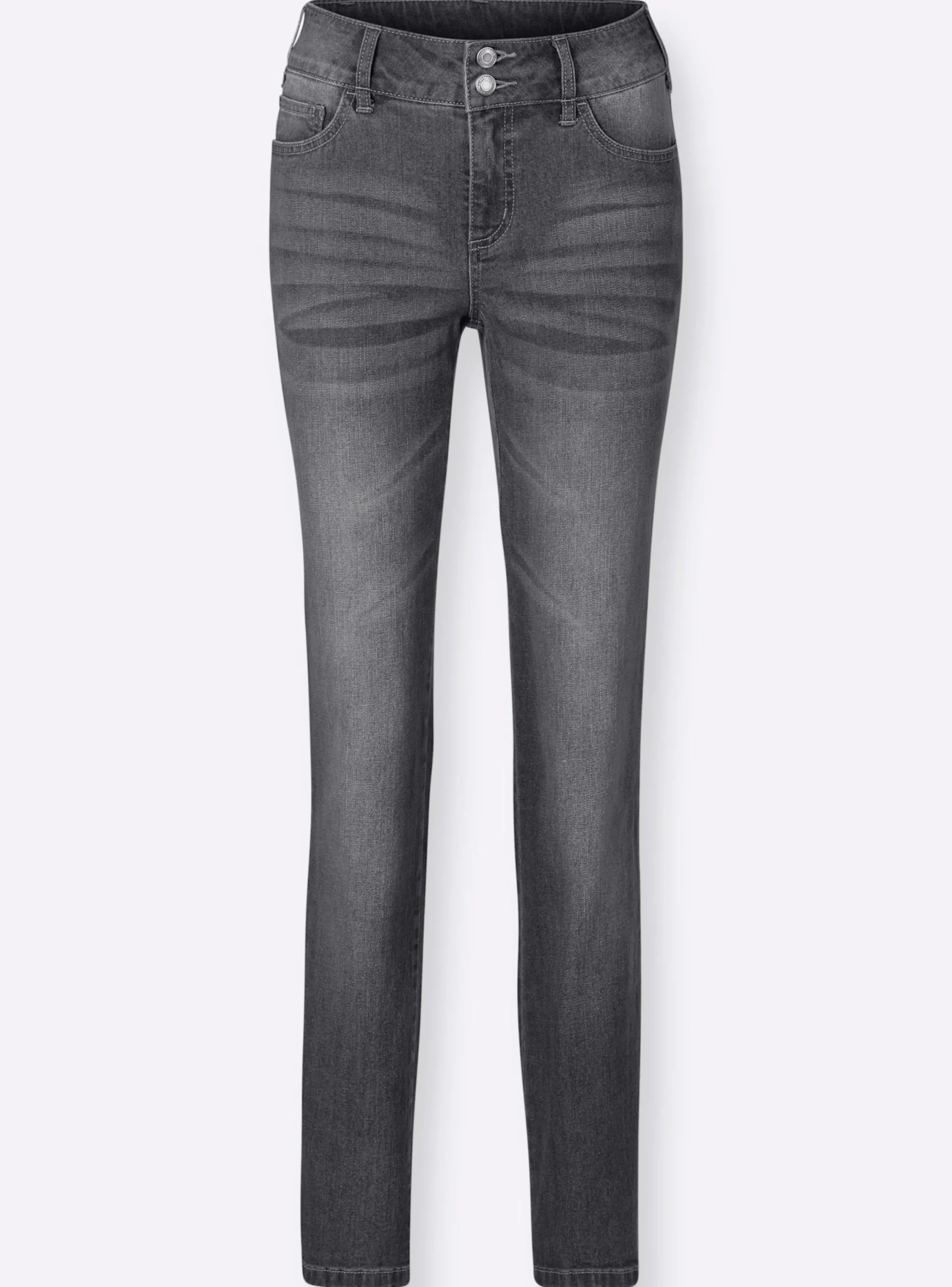 Jeans| Jeans mit Nieten an den Taschen grey-denim