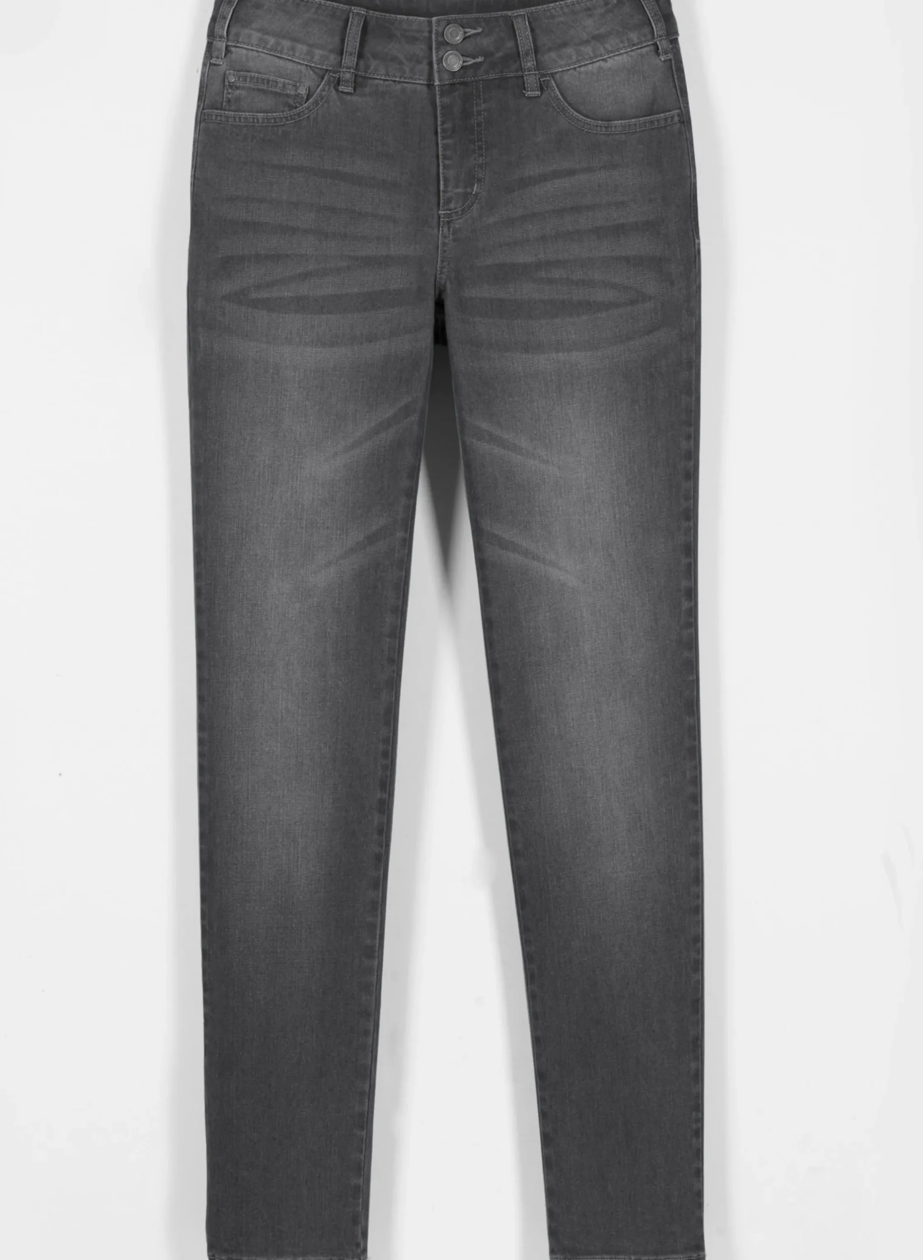 Jeans| Jeans mit Nieten an den Taschen grey-denim