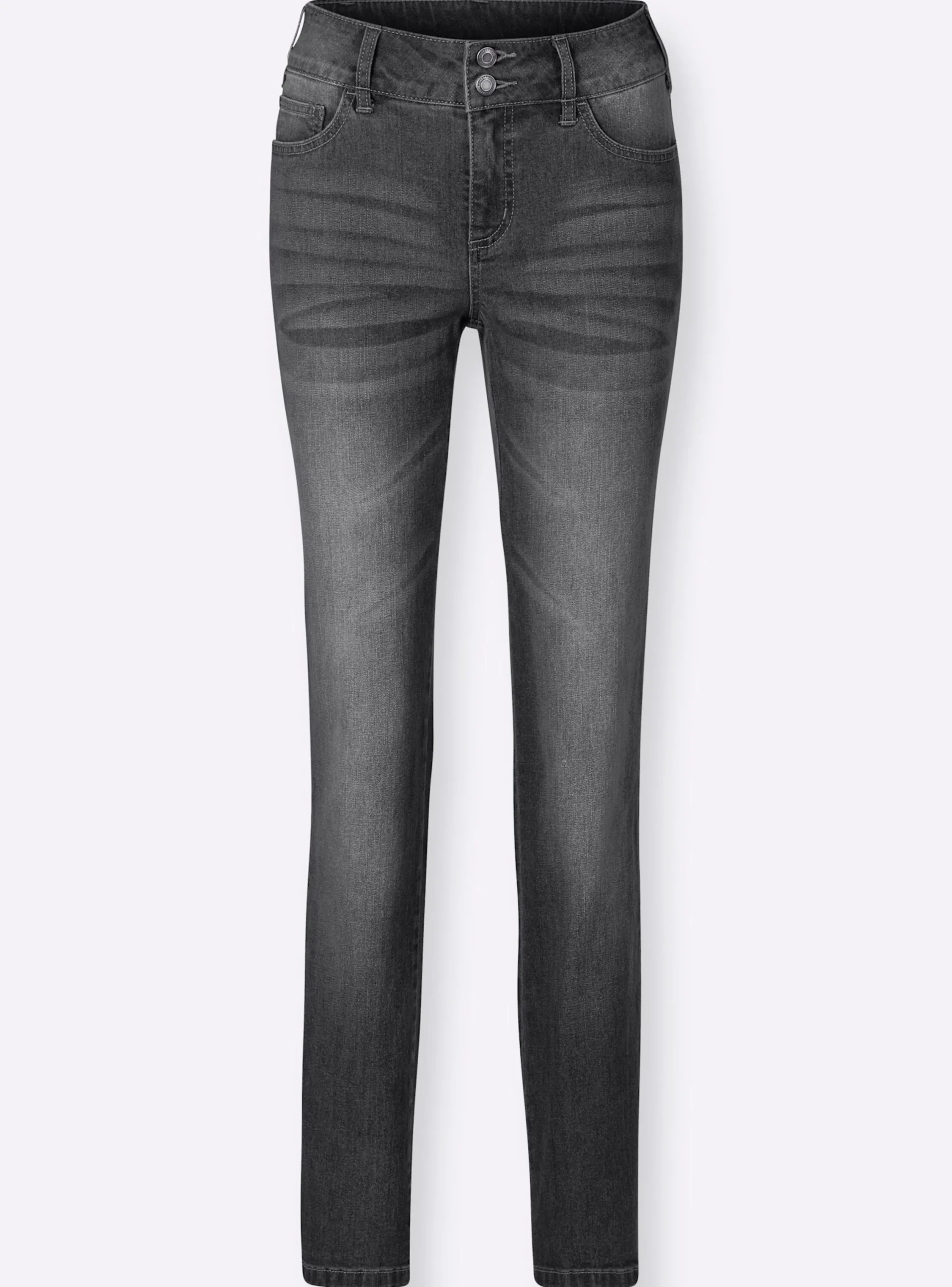 Jeans| Jeans mit Nieten an den Taschen grey-denim