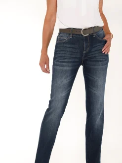 Jeans| Jeans mit Nieten an den Taschen darkblue