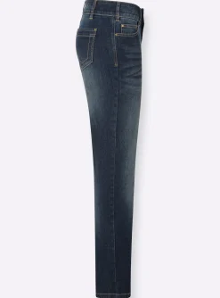 Jeans| Jeans mit Nieten an den Taschen darkblue