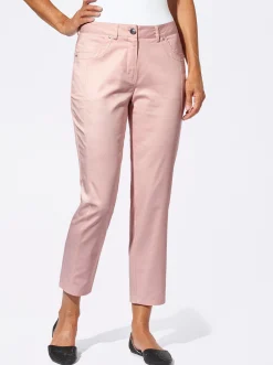 Jeans| 7/8-Jeans mit optisch streckenden Nähten rosé