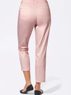 Jeans| 7/8-Jeans mit optisch streckenden Nähten rosé