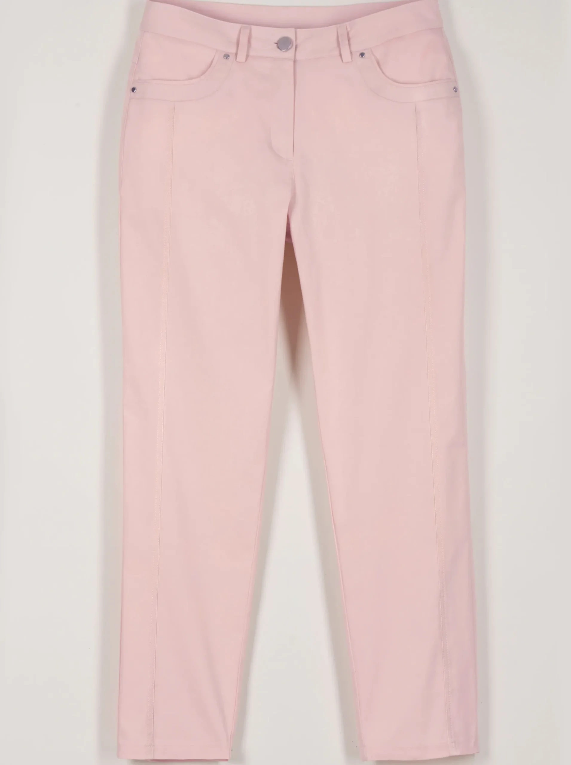 Jeans| 7/8-Jeans mit optisch streckenden Nähten rosé