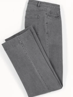 Jeans| Jeans mit weitem Bein greydenim