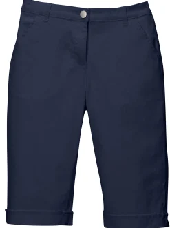 Basics| Jeansbermudas mit Dehnbund hinten marine