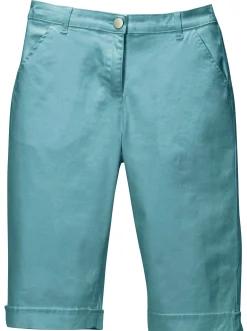 Jeans| Jeansbermudas mit Dehnbund hinten ozean