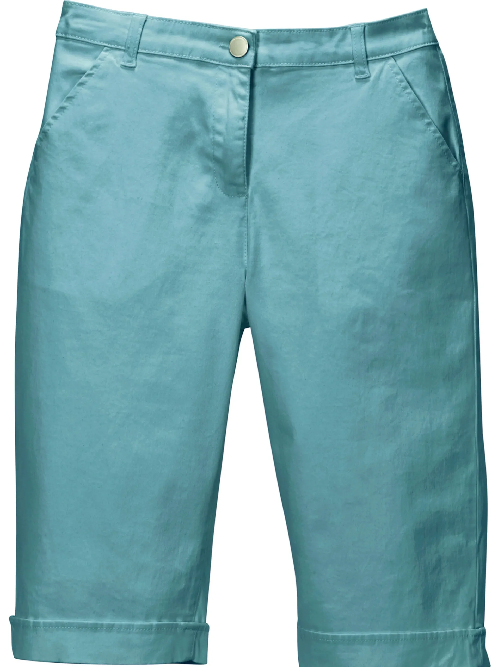 Jeans| Jeansbermudas mit Dehnbund hinten ozean