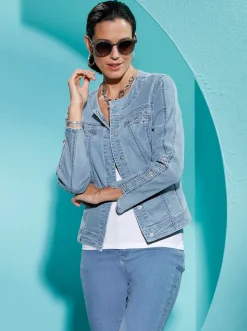 Jacken|Blazer| Jeansblazer blue-bleached