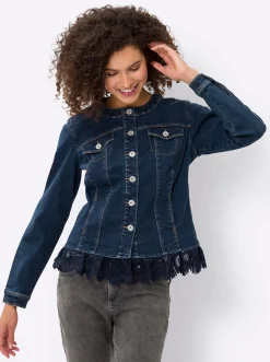 Jacken|heine Jeansblazer blue-stone-washed