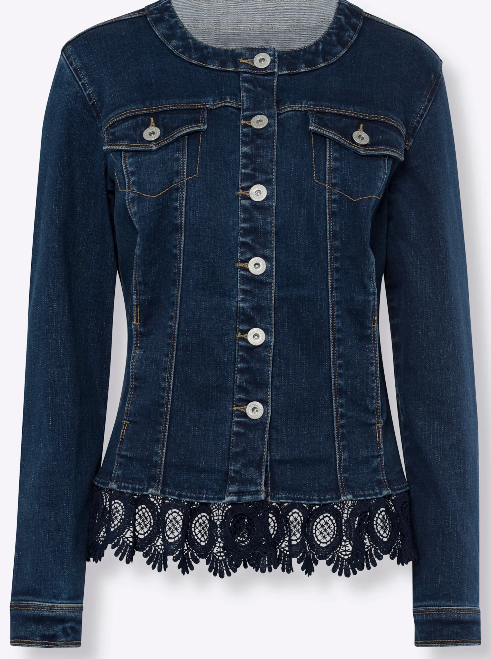 Jacken|heine Jeansblazer blue-stone-washed