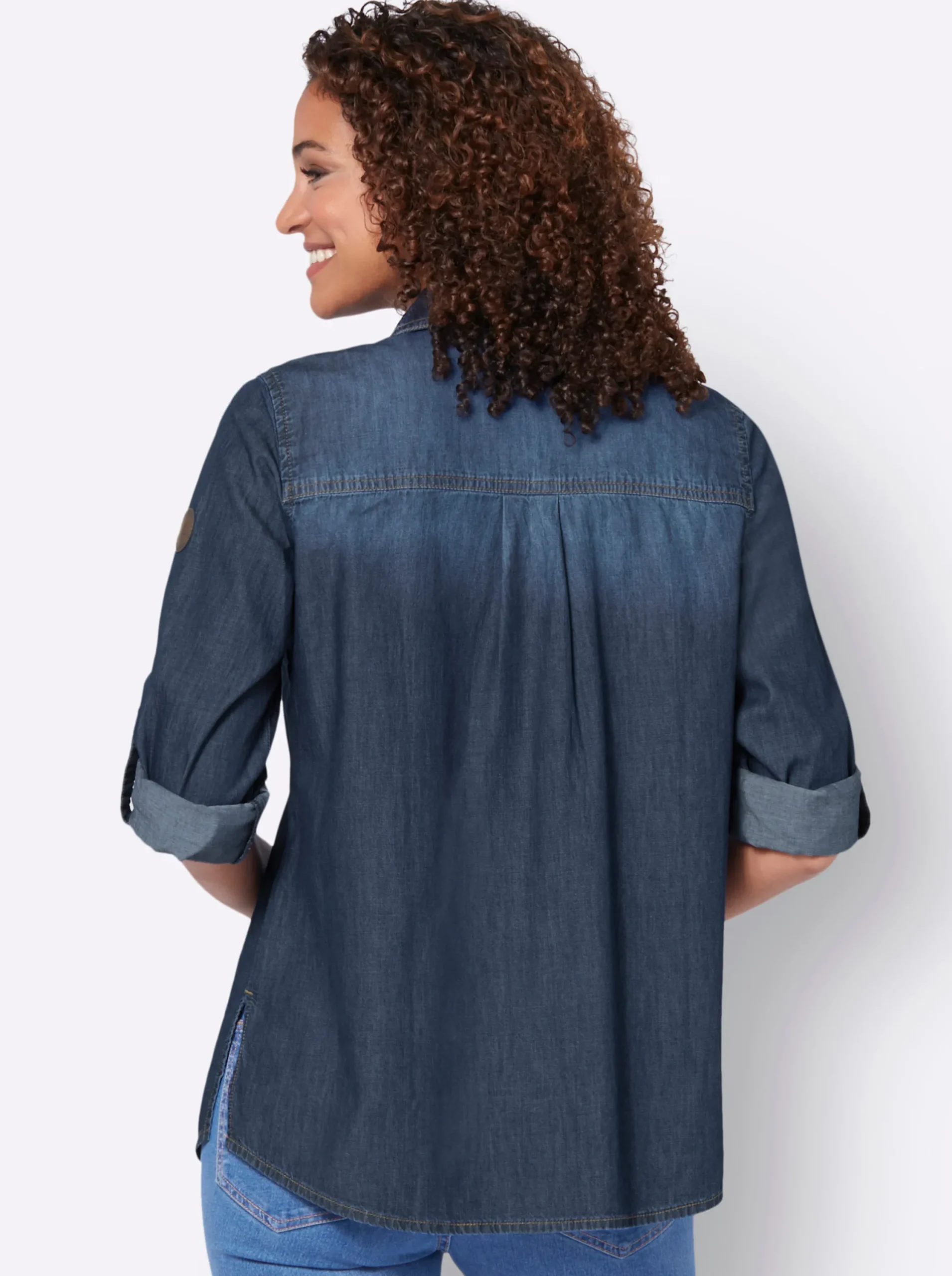 Blusen| Jeansbluse blue-stone-washed