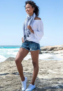Strandmode|Buffalo Jeanshotpants blue-washed
