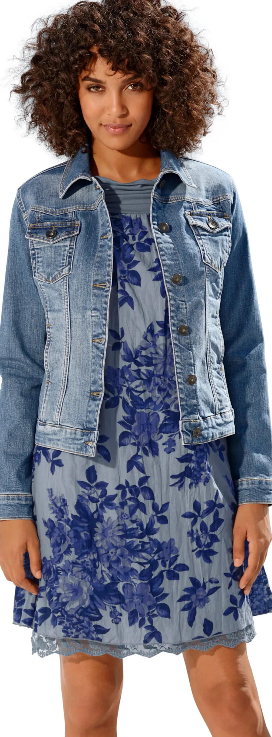 Jacken|heine Jeans-Jacke bluedenim