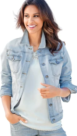 Jacken|heine Jeans-Jacke bleached