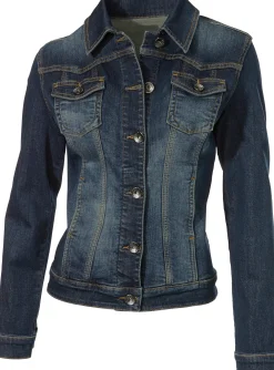 Jacken|heine Jeans-Jacke darkused