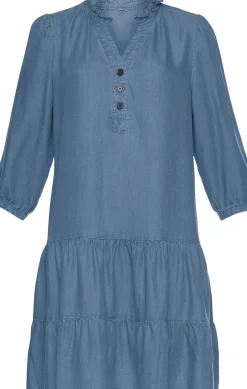 Strandkleider|Kleider|LASCANA Jeanskleid denim-blue