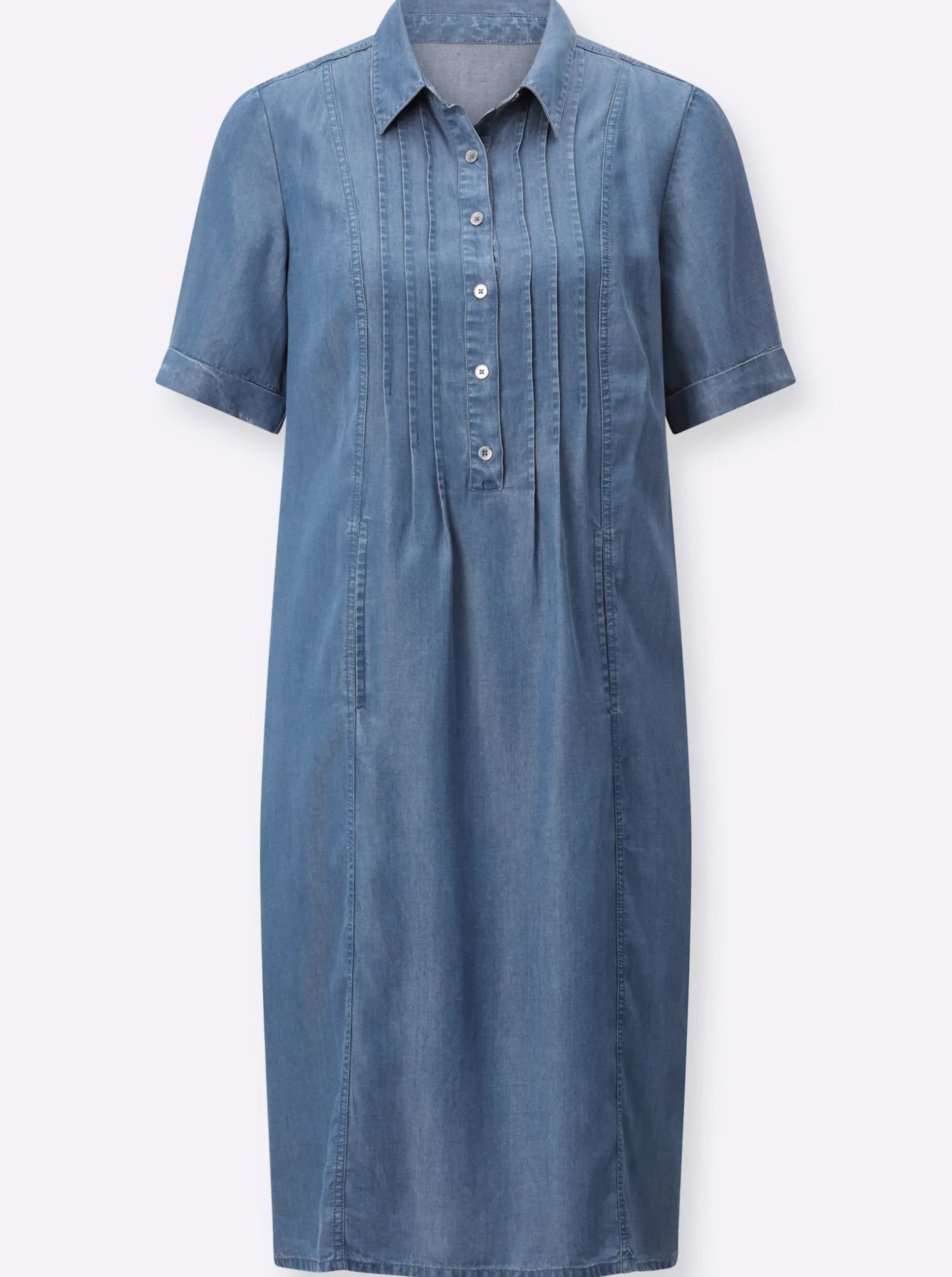 Kleider| Jeanskleid in Lyocell-Qualität blue-bleached