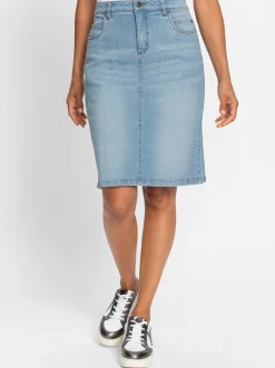 Röcke| Jeansrock schmal geschnitten blue-bleached