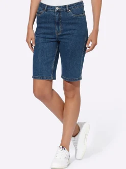 Jeans|heine Jeansshort in 5-Pocket-Form blue-stone-washed